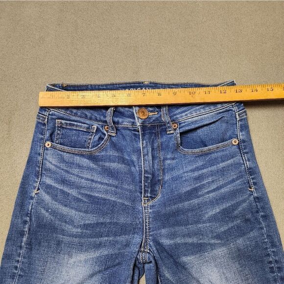 American Eagle Hi-Rise skinny jeans Size 2 regular Super Stretch - Picture 12 of 12